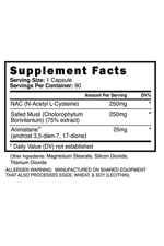 BLACKSTONE LABS ERADICATE (VÜCUTTA SU TUTMAYA-ÖSTROJONE -ARIMISTANE+NAC+SafedMusli) 90 Kapsul.42.