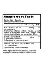Blackstone Recomp Rx 120 Capsules Yağ Yakımı Kas Artışı Desteği.Abd Menşei.50.