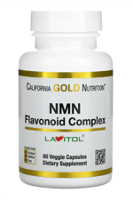 California Gold NMN Nicotinamide Mononucleotide+Apigenin+Dihidroquercetin Lavitol, Flavonoid Complex, 60 Veggie Capsul.USA.60.