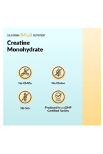 California Gold Nutrition, Sport, Pure Creatine Monohydrate, Unflavored, 1 lb (454 g) Made ın Usa.