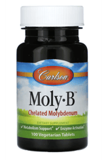 Carlson, Moly-B,  Chelated Molybdenum 100 Vegetarian Tablets (500 mcg per Tablet).