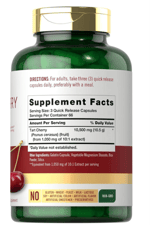 Carlyle Tart Cherry  10,500mg   200 Release Capsules.Made ın Usa.46.