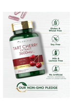 Carlyle Tart Cherry Extract Capsules - 3,600mg -  200 Release Capsul.Made ın Usa.