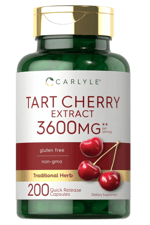 Carlyle Tart Cherry Extract Capsules - 3,600mg -  200 Release Capsul.Made ın Usa.