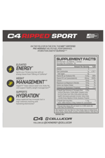 Cellucor C4 Ripped Sport Pre Workout Weight Loss - 30 Servis.Usa Menşei.49.