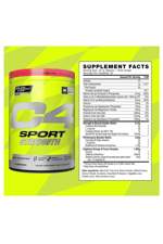 Cellucor C4 Sport Strength Pre Workout 20 Servis - NSF Certified for Sport - Beta-Alanine,Creatine,Caffeine Sugar Free.Usa Menşei.