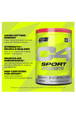 Cellucor C4 Sport Strength Pre Workout 20 Servis - NSF Certified for Sport - Beta-Alanine,Creatine,Caffeine Sugar Free.Usa Menşei.