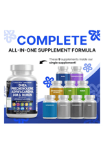 Clean Nutra DH/EA 200mg 60 Capsul  Pregne/nolone 100mg for Men  Women with DIM Ashwa/gandha Boron 6mg Calcium Magnesium Zinc 50mg Vitamin D3 5000 İU.