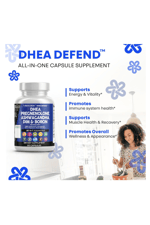 Clean Nutra DH/EA 200mg 60 Capsul  Pregne/nolone 100mg for Men  Women with DIM Ashwa/gandha Boron 6mg Calcium Magnesium Zinc 50mg Vitamin D3 5000 İU.