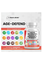Clean Nutraceuticals Fisetin Quercetin Resveratrol with Spermidine Wheat Germ Extract -  Berberine, Collagen, Rhodiola, Apigenin 60 Capsul.Abd Menşei.52.
