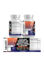 Clean Nutraceuticals Glucosamine Chondroitin MSM 1500mg  120 Capsul Turmeric Curcumin, Collagen, Hyaluronic Acid, Omega 3 – Joint Health for Men  Women  Joint Complex.
