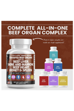 Clean Nutraceuticals Grass Fed Beef Liver Complex 90 Capsules.Abd Menşei.57.