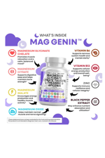 Clean Nutraceuticals Magnesium Glycinate Complex 60 Capsul 1000mg with L-Theanine 200mg Apigenin 50mg Citrate Taurate - 5-HTP GABA Passion Flower Lemon Balm L-Glycine Phosphatidylserine.