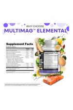 Clean Nutraceuticals  Magnezyum Complex Magne Glycinate Citrate Malate Oxide Taurate Aspartate Orotate  Mag Chloride, Zinc Copper  Vitamin C B1 B2 B6 B12 90 Capsul.