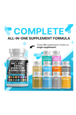 Clean  Nutraceuticals N.A.C N-Acetyl Cysteine 60 Capsul Vitamin D3 K2 Zinc Quercetin Sarracenia Purpurea Immune Support  Elderberry Holy Basil Bee Propolis Bromelain L-Lysine.