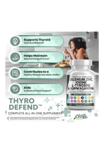 Clean Nutraceuticals Selenium 60 Capsul Iodine Thyroıd  L Tyrosine  Bladderwrack, Turmeric, Kelp, Schisandra Zinc.USA.