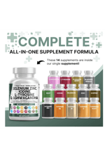 Clean Nutraceuticals Selenium 60 Capsul Iodine Thyroıd  L Tyrosine  Bladderwrack, Turmeric, Kelp, Schisandra Zinc.USA.