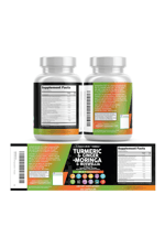Clean Nutraceuticals Turmeric Moringa Ginger Boswellia Saffron  Ceylon Cinnamon, Tart Cherry, Quercetin Garlic Nettle Holy Basil 120 Capsul.