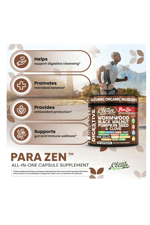 Clean Nutraceuticals  Wormwood Black Walnut Pumpkin Seed 90 Capsul Clove Oil Celery Garlic Grape Papaya Neem Diatomaceous Earth Womens Probiotic Gut Health Cleanse Detox Oregano Olive Turmeric.