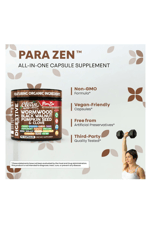 Clean Nutraceuticals  Wormwood Black Walnut Pumpkin Seed 90 Capsul Clove Oil Celery Garlic Grape Papaya Neem Diatomaceous Earth Womens Probiotic Gut Health Cleanse Detox Oregano Olive Turmeric.