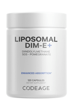 Codeage Liposomal DIM  SGS, Pomegranate, Broccoli, Vitamin E Isomers Tocopherols Alpha Beta Gamma Delta 120 Capsules.