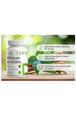 DEAL SUPLAMENT Lithium Orotate 5mg, 240 Capsules – Highly Bioavailable.