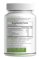 DEAL SUPLAMENT Lutein and Zeaxanthin 40mg Per Serving, 300 Softgels Plus Astaxanthin, Omega-3s,  Phospholipids Non-GMO.