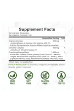 DEAL SUPLAMENT Nitric Oxide Supplement 3000mg, 300 Capsules – Arginine, Citrulline, Korean Red Ginseng, Tonkat Ali, Maca Root, Marshmallow Blend.