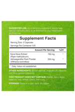 DEAL SUPLAMENTS  KAVA KAVA  750mg  240 Capsul.Abd Menşei.50.