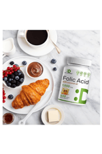 DEAL SUPPLEMENT Folic Acid 1000 mcg (1 mg), 500 Coconut Oil Softgels  Bioavailable Prenatal (Vitamin B9). Usa Menşei.44.