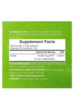 DEAL SUPPLEMENT L Methylfolate 15mg  240 Veggie Capsul – Active Folic Acid Form (5-MTHF), Bioavailable Methylated Folate – Prenatal, Energy, Brain Support.Usa Menşei.4146