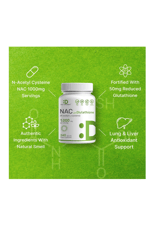 DEAL SUPPLEMENT N.A.C (N-Acetyl Cysteine) 1000mg  Reduced Glutathione 240*Capsul.Usa Menşei.42.