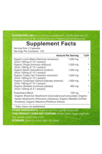 DEAL SUPPLEMENT  Organic 10-in-1 Mushroom  8,000mg Per Serving, 240 Capsules – Lions Mane, Turkey Tail, Reishi, Cordyceps & More Mushroom Complex – Immune, Energy & Nootropic Brain Support .4246