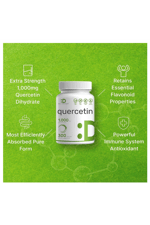 DEAL SUPPLEMENT Quercetin 1000mg  300 Capsul Immune Support High Bioavailable Flavonoids Antioxidant.ABD Menşei 48.
