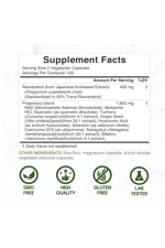 DEAL SUPPLEMENT  Resveratrol Complex 2,000mg, 240 Veggie Capsules – NAD, Quercetin, Curcumin, Grape Seed & More – Healthy Aging Antioxidant for Energy & Brain Support .Abd Menşei.