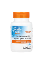 Doctor's Best, Benfotiamine 150 + Alpha-Lipoic Acid 300, 60 Veggie Capsul.44.