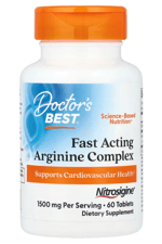 Doctor's Best Fast Acting Arginine Complex with Nitrosigine 750mg 60 Tablet.Usa Menşei.43.