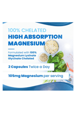 Doctor's Best  High Absorption Magnesium Lysinate Glycinate 105mg  120 Veggie Capsul.42.
