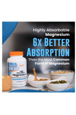 Doctor's Best  High Absorption Magnesium Lysinate Glycinate 105mg  120 Veggie Capsul.42.