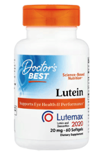 Doctor's Best, Lutein with Lutemax 2020, 20 mg, 60 Softgels.Abd Menşei.42.