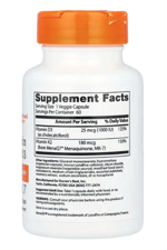 Doctor's Best  Natural Vitamin K2 MK-7 plus D3  180mcg  60 Veggie Capsul.Made ın Usa.51.