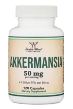 Double Wood Akkermansia Probiotic and Postbiotic (Increases GLP-1 Production) 120 Capsules, 50mg per Serving (Third Party Tested to 5 Billion TFU.Abd Menşei.