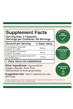 Double Wood Andrographis 1000mg  120 Capsul.39.