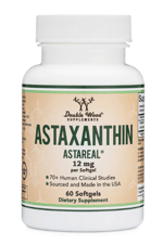 Double Wood  Astaxanthin 12mg Max Strength (Only Patented Astaxanthin (Astrareal) with  60 Softgel.