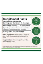 Double Wood Chaga Mushrooms 120 Capsules  1,000mg.Abd Menşei.