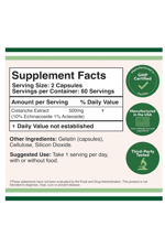 Double Wood Cistanche Tubulosa Extract 500mg Per Serving (120 Capsules).Abd Menşei.