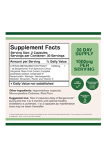 Double Wood  Citrus Bergamot Extract 1000mg 60 Capsules.Abd Menşei.42.