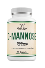 Double Wood D Mannose 500mg 90 Capsules (D-Mannose for Urinary Tract Health and Bladder Lining 35.