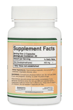 Double Wood DIM  for Women and Men (Diindolylmethane Acne Treatment, 400mg  60 Capsules.Abd