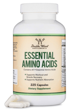 Double Wood Essential Amino Acids - 9 Essential Aminos (EAA) and All Branched-Chain Aminos (BCAAs) (Leucine, Isoleucine, Valine) 225 Capsul.39.